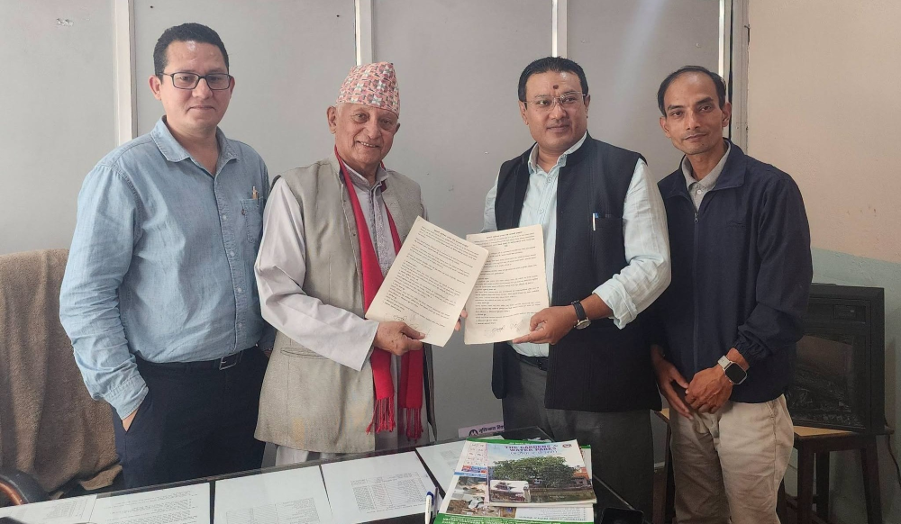 जिल्ला सहकारी संघ र गणेशमान हस्पिटल बिच सम्झौता