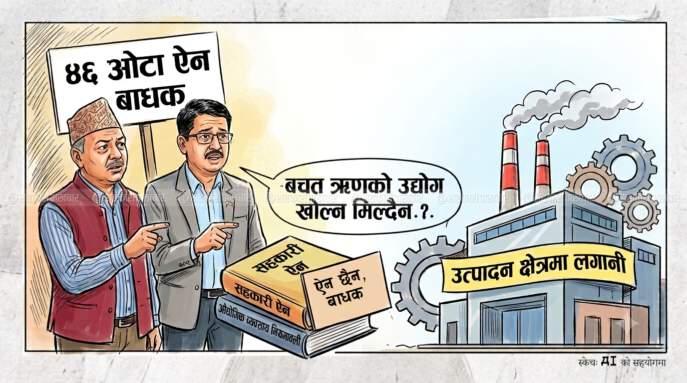 सहकारीलाई उद्योग खोल्न ऐनले रोक्दैन, अभियान भन्छ ४६ ओटा ऐन बाधक