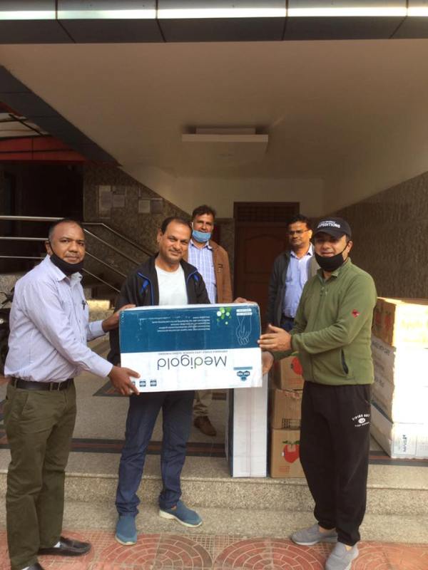 सहकाली सहकारीद्धारा पत्रकारलाई कोरोना संक्रमण रोकथाम सामाग्री वितरण  