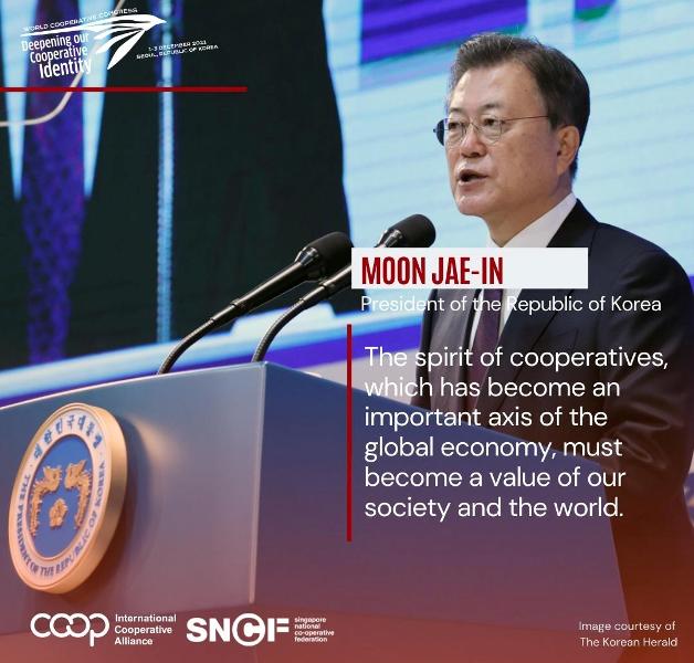 ३३ औं विश्व सहकारी सम्मेलनको कोरियाली राष्ट्रपति इनद्वारा उद्घाटन
