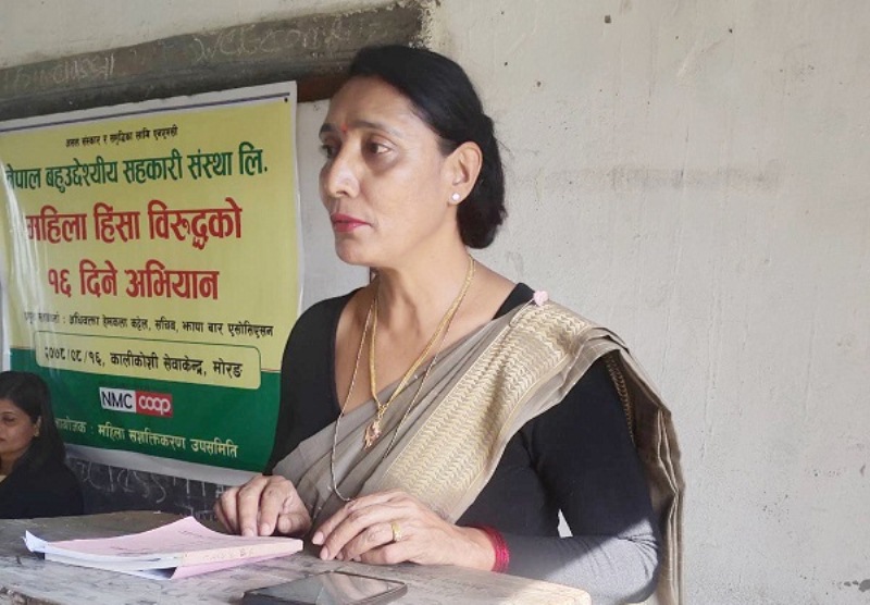 एनएमसीद्धारा महिला हिंसा विरुद्ध तालिम