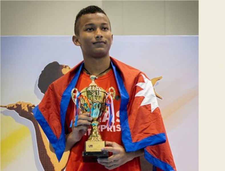 विश्व ब्याडमिन्टनको जुनियर शीर्ष खेलाडी, प्रिन्स दाहाललाई जेष्टले सम्मान गर्ने