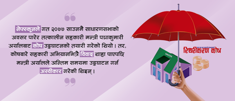 स्थिरीकरण कोष : सञ्चालनमा नआउँदै ५३ लाख खर्च