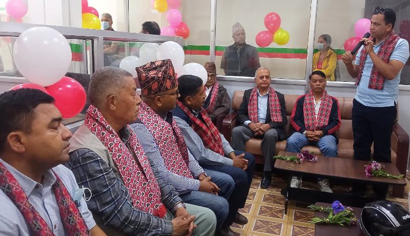 बाबियाखर्क साकोसको जोरपाटीमा सेवाकेन्द्र उद्धघाटन