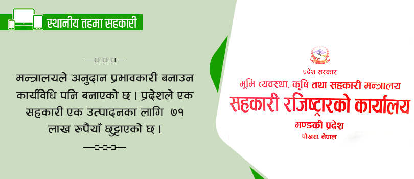 गण्डकीमा एक सहकारी एक उत्पादन अभियान प्रभावकारी हुनसकेन