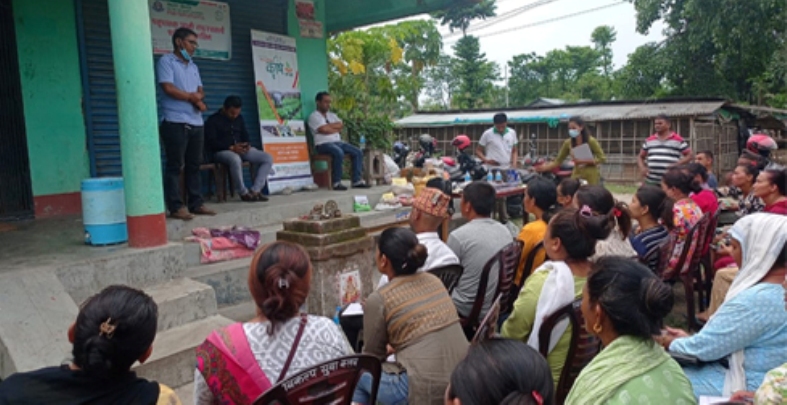 सहारा नेपाल साकोसद्धारा कृषकलाई प्राविधक तालिम