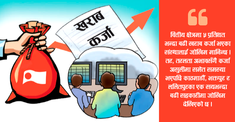 सहकारीमा खराब कर्जाको जोखिम बढ्यो 