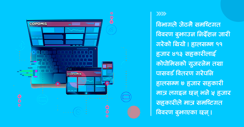 कोपोमिसमा तीन दर्जन तथ्यांक बुझाउनुपर्ने 