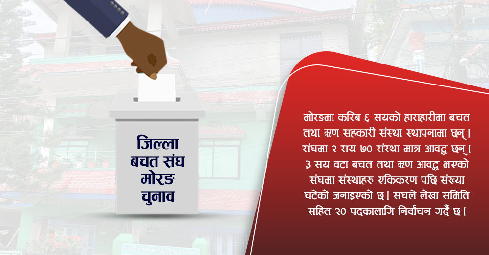 जिल्ला बचत संघ मोरङको चुनावी साधारण सभा पुस २ गते 