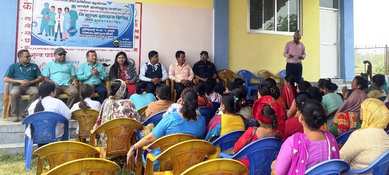 कर्णाली साकोसका १५० महिलाहरुको निःशुल्क स्वास्थ्य परिक्षण