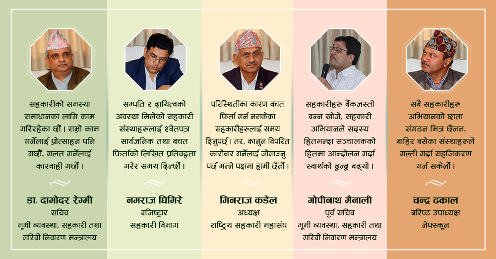 समस्यामा परेका सहकारीलाई छुट, कानुन विपरित काम गर्नेलाई कारवाही 