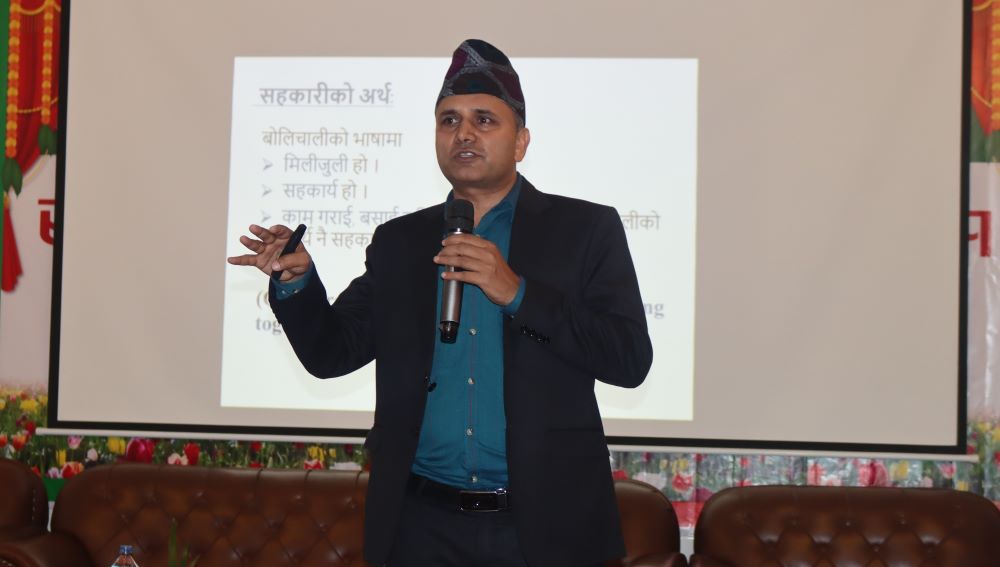 सहकारीको समस्याको समाधान बाहिरबाट हुँदैनः उपरजिष्ट्रार उपाध्यय