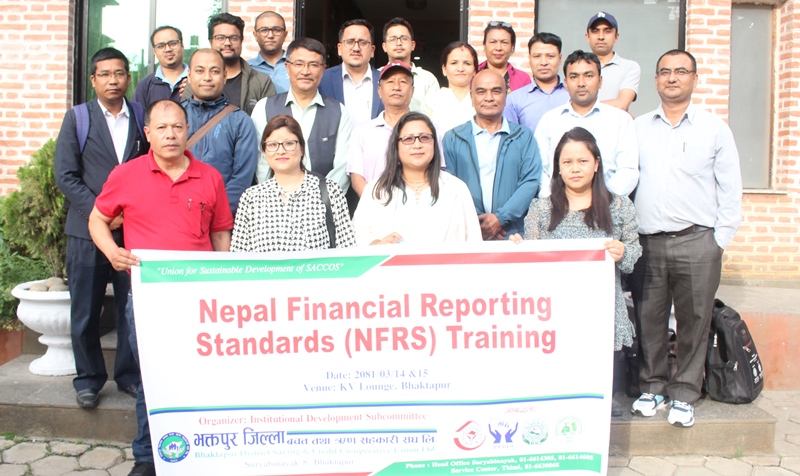 बचत संघ भक्तपुरको एनएफआरएस तालिम सम्पन्न