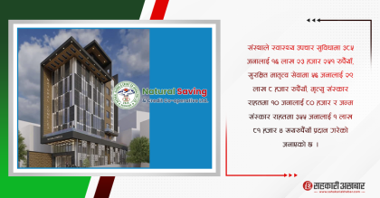 नेचुरल साकोसले वर्ष ८२मा ८०६ जना सदस्यलाई राहत बितरण