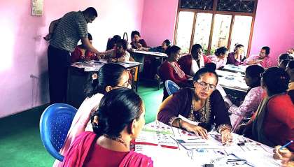 सिन्धुली जिल्ला बचत संघद्धारा ‘बचत खेल’ तालिम