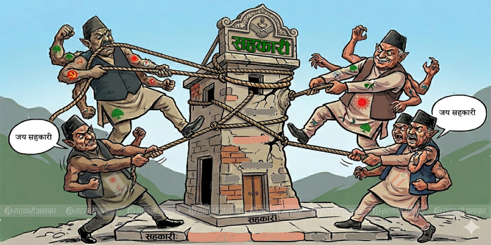 सहकारीमा दलकाे हस्तक्षेपकाे परिणाम