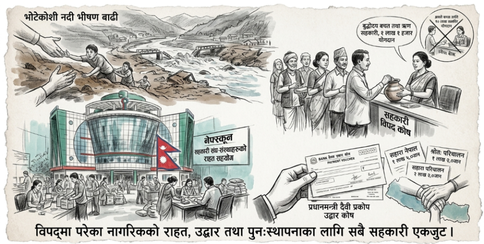 प्राकृतिक आहतमा सहकारीको राहत